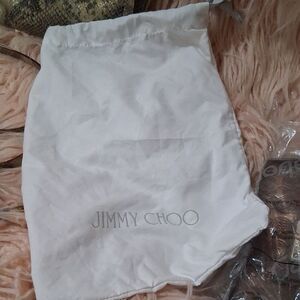 Jimmy Choo White Shoe Bag